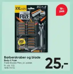 BigDollar BODY-X FUZE Barberskraber og blade tilbud