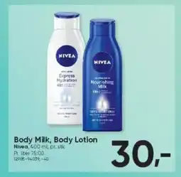 BigDollar NIVEA Body milk, body lotion tilbud