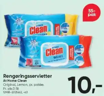 BigDollar AT HOME CLEAN Rengøringsservietter tilbud
