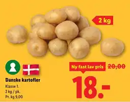 Lidl Danske kartofler tilbud