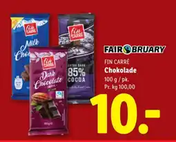 Lidl FIN CARRÉ Chokolade tilbud