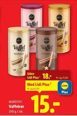 Lidl NORDTHY Vaffelrør tilbud