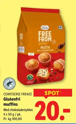Lidl CONFISERIE FRENZE Glutenfri muffins tilbud