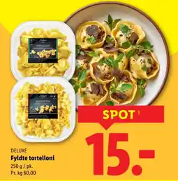 Lidl DELUXE Fyldte tortelloni tilbud