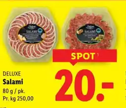 Lidl DELUXE Salami tilbud