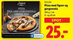 Lidl DELUXE Pizza med figner og gorgonzola tilbud