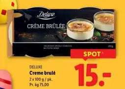 Lidl DELUXE Creme brulé tilbud