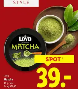 Lidl LOYD Matcha tilbud