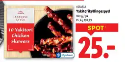 Lidl VITASIA Yakitorikyllingespyd tilbud