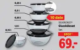 Lidl SILVERCREST® Glasskålesæt tilbud