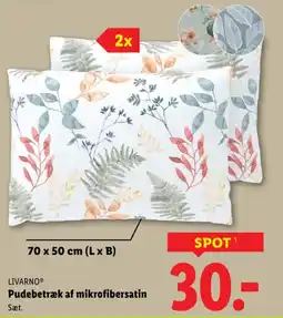 Lidl LIVARNOⓇ Pudebetræk af mikrofibersatin tilbud