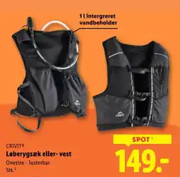 Lidl CRIVITⓇ Løberygsæk eller-vest tilbud