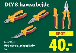 Lidl PARKSIDE® VDE-tang eller kabelkniv tilbud