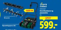Lidl PARKSIDEⓇ Elvertikalskærer og plænelufter tilbud