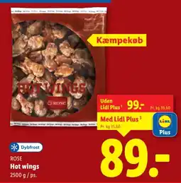 Lidl ROSE Hot wings tilbud