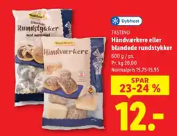 Lidl TASTINO Håndværkere eller blandede rundstykker tilbud