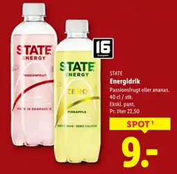 Lidl STATE Energidrik tilbud