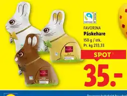 Lidl FAVORINA Påskehare tilbud