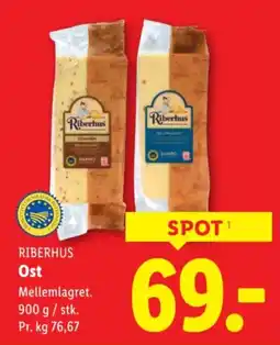 Lidl RIBERHUS Ost tilbud