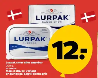Lurpak smør eller smørbar