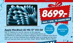 Bilka Apple MacBook Air M4 13” 512 GB tilbud