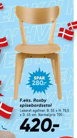 Bilka Roxby spisebordsstol tilbud