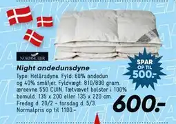Bilka Night andedunsdyne tilbud