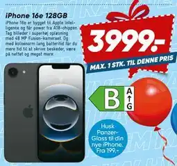 Bilka iPhone 16e 128GB tilbud