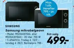 Bilka Samsung mikrobølgeovn tilbud