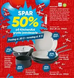 Bilka SPAR. 50% på KitchenAid gryde/pandeserie tilbud