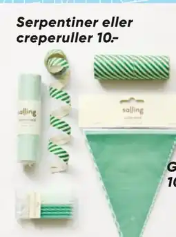 Bilka Serpentiner eller creperuller tilbud