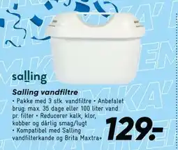 Bilka Salling vandfiltre tilbud
