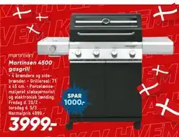Bilka Martinsen 4500 gasgrill tilbud