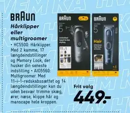 Bilka Hårklipper eller multigroomer tilbud