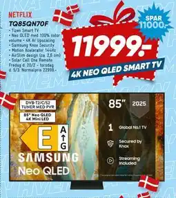 Bilka SAMSUNG TQ85QN70F tilbud