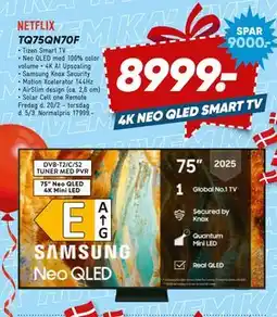 Bilka SAMSUNG TQ75QN70F tilbud