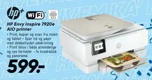 Bilka HP Envy inspire 7920e AIO printer tilbud