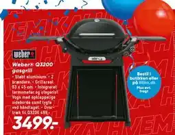 Bilka Weber Q3200 gasgrill tilbud