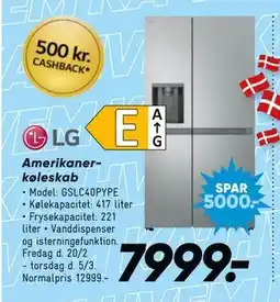 Bilka Amerikanerkøleskab tilbud