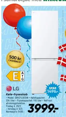 Bilka Køle-fryseskab tilbud