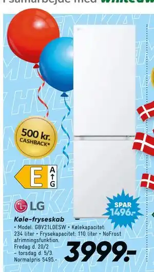 Bilka Køle-fryseskab tilbud