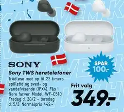 Bilka Sony TWS høretelefoner tilbud