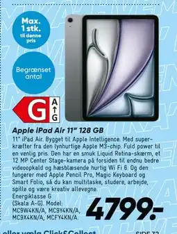 Bilka Apple iPad Air 11” 128 GB tilbud