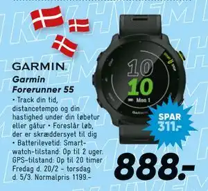 Bilka Garmin Forerunner 55 tilbud