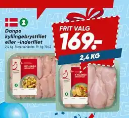 Bilka Danpo kyllingebrystfilet eller -inderfilet tilbud
