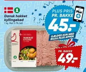 Dansk hakket kyllingekød