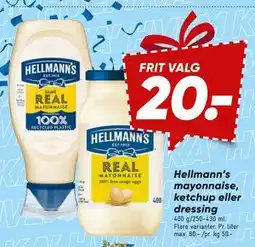 Bilka Hellmann’s mayonnaise, ketchup eller dressing tilbud