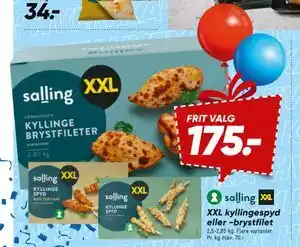 Bilka XXL kyllingespyd eller -brystfilet tilbud