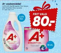 Bilka A+ vaskemiddel tilbud