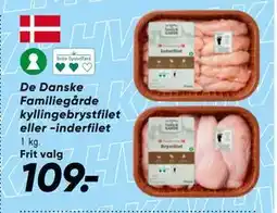 Bilka De Danske Familiegårde kyllingebrystfilet eller -inderfilet tilbud